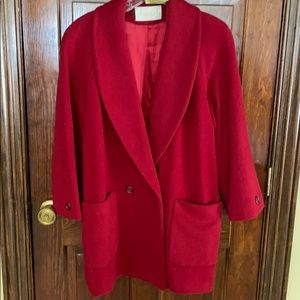 Wool knee length coat